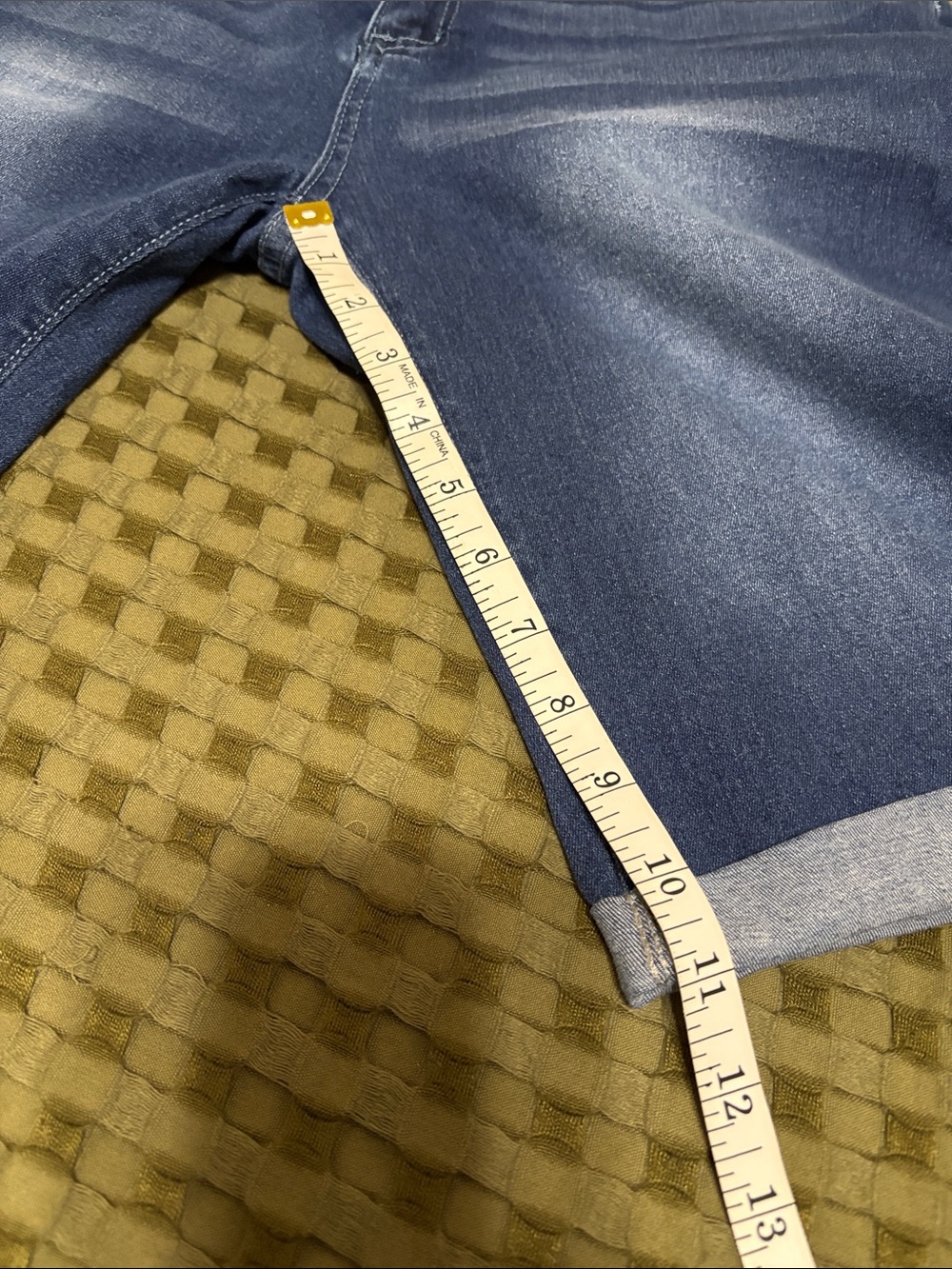 Dark Wash Denim Bermuda Shorts - Picture 5 of 7
